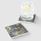 Edouard Manet - in het conservatorium Stenen Onderzetter (Zijkant)