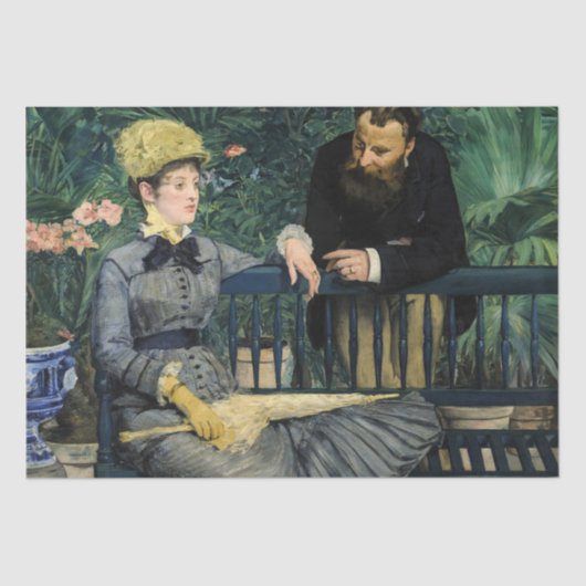 Edouard Manet - in het conservatorium Tissuepapier (Voorkant)
