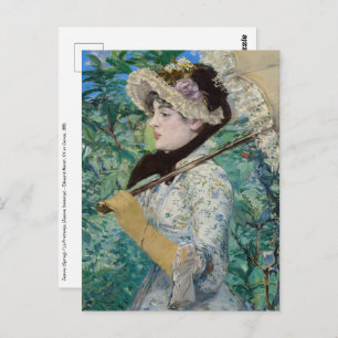 Edouard Manet - Jeanne / Spring Briefkaart