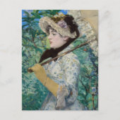 Edouard Manet - Jeanne / Spring Briefkaart (Voorkant)