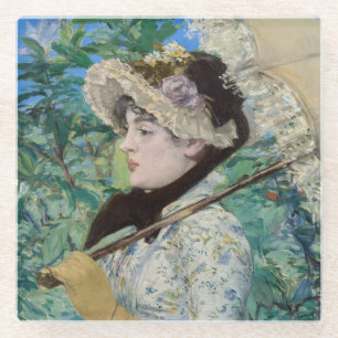 Edouard Manet - Jeanne / Spring Glazen Onderzetter