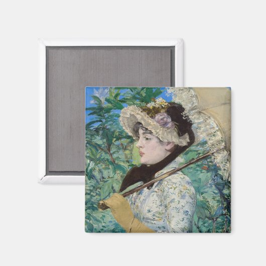 Edouard Manet - Jeanne / Spring Magneet (Voorkant / Achterkant)
