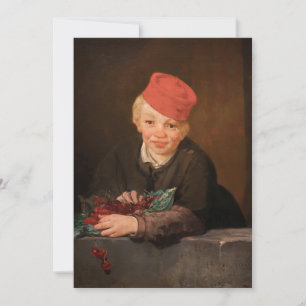 Edouard Manet - Jongen met Kersen Bedankkaart