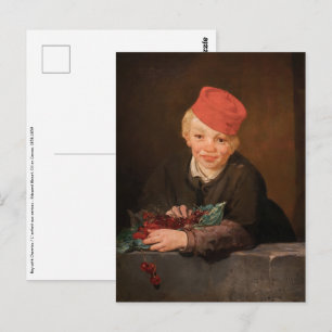 Edouard Manet - Jongen met Kersen Briefkaart