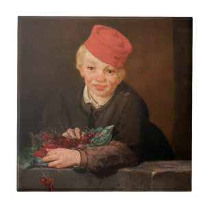Edouard Manet - Jongen met Kersen Tegeltje