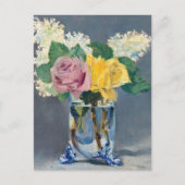 Edouard Manet - Lilacs en Rozen Briefkaart (Voorkant)