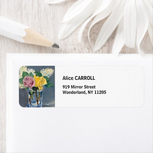 Edouard Manet - Lilacs en Rozen Etiket (Insitu)