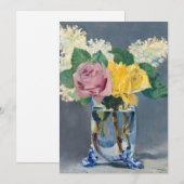 Edouard Manet - Lilacs en Rozen Kaart (Voorkant / Achterkant)