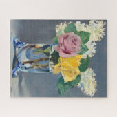 Edouard Manet - Lilacs en Rozen Legpuzzel (Horizontaal)