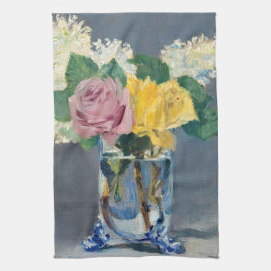 Edouard Manet - Lilacs en Rozen Theedoek