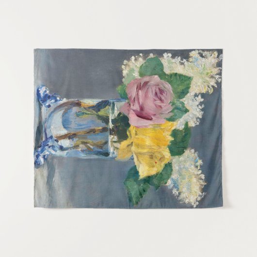Edouard Manet - Lilacs en Rozen Wandkleed (Voorkant (horizontaal))