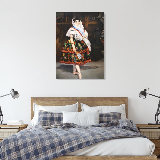 Edouard Manet - Lola de Valence Canvas Afdruk (Insitu (Slaapkamer))
