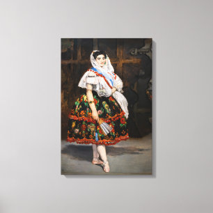 Edouard Manet - Lola de Valence Canvas Afdruk