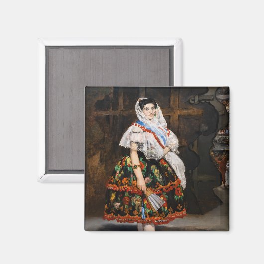 Edouard Manet - Lola de Valence Magneet (Voorkant / Achterkant)