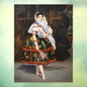 Edouard Manet - Lola de Valence Raamsticker (Vel 3)