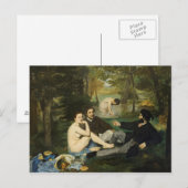 Edouard Manet - Luncheon op de gras Briefkaart (Voorkant / Achterkant)