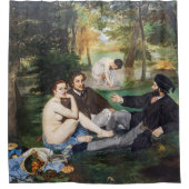 Edouard Manet - Luncheon op de gras Douchegordijn (Voorkant)