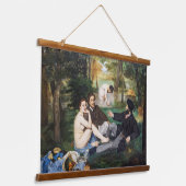 Edouard Manet - Luncheon op de gras Hangend Wandkleed (Gebogen)