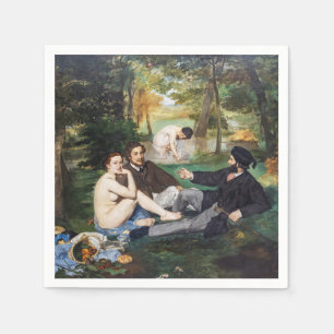 Edouard Manet - Luncheon op de gras Servet