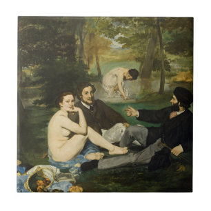 Edouard Manet - Luncheon op de gras Tegeltje