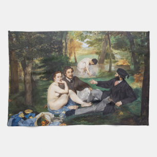 Edouard Manet - Luncheon op de gras Theedoek