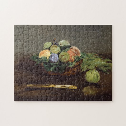 Edouard Manet - mandje vruchten Legpuzzel (Horizontaal)