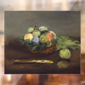 Edouard Manet - mandje vruchten Raamsticker (Vel 2)