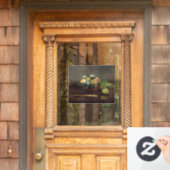 Edouard Manet - mandje vruchten Raamsticker (Huis Deur)