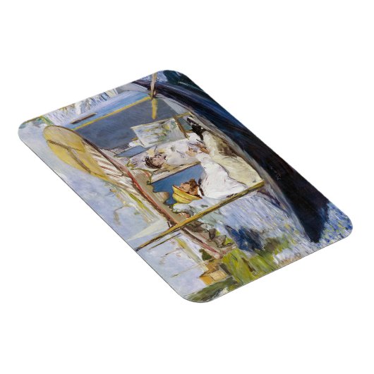 Edouard Manet - Monet in zijn Studio Boat Magneet (Rechterzijde)