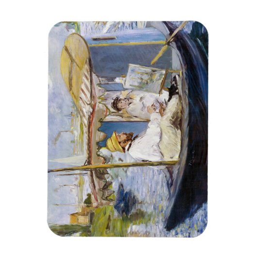 Edouard Manet - Monet in zijn Studio Boat Magneet (Verticaal)