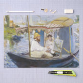 Edouard Manet - Monet in zijn Studio Boat Tissuepapier (Craft)