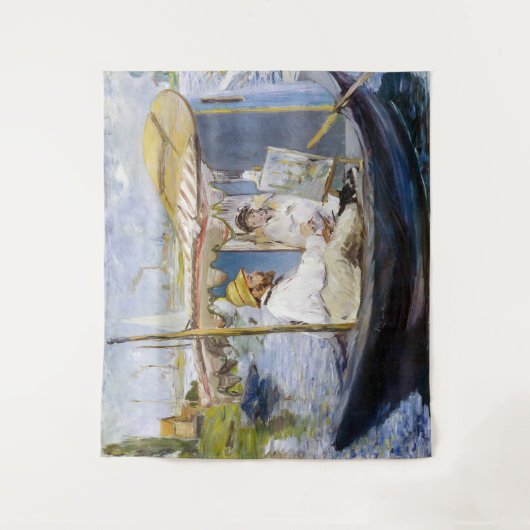 Edouard Manet - Monet in zijn Studio Boat Wandkleed (Voorkant)