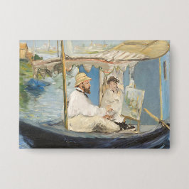 Edouard Manet - Monet schilderij op zijn studioboo Button