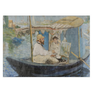 Edouard Manet - Monet schilderij op zijn studioboo Snijplank