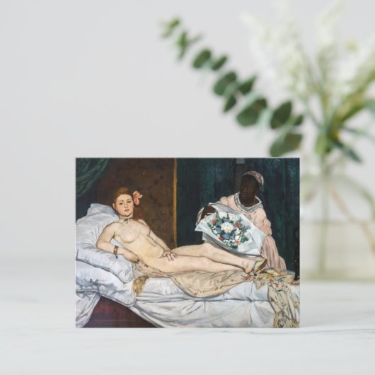 Edouard Manet - Olympia Briefkaart (Staand voorkant)