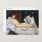 Edouard Manet - Olympia Briefkaart (Voorkant / Achterkant)