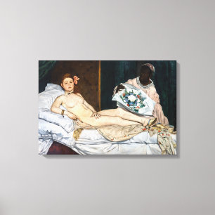 Edouard Manet - Olympia Canvas Afdruk
