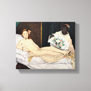 Edouard Manet - Olympia Canvas Afdruk