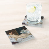 Edouard Manet - Olympia Glazen Onderzetter (Schuin)