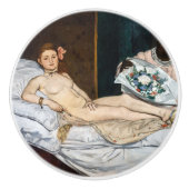 Edouard Manet - Olympia Keramische Knop (Voorkant)