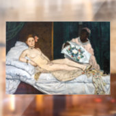 Edouard Manet - Olympia Raamsticker (Vel 2)
