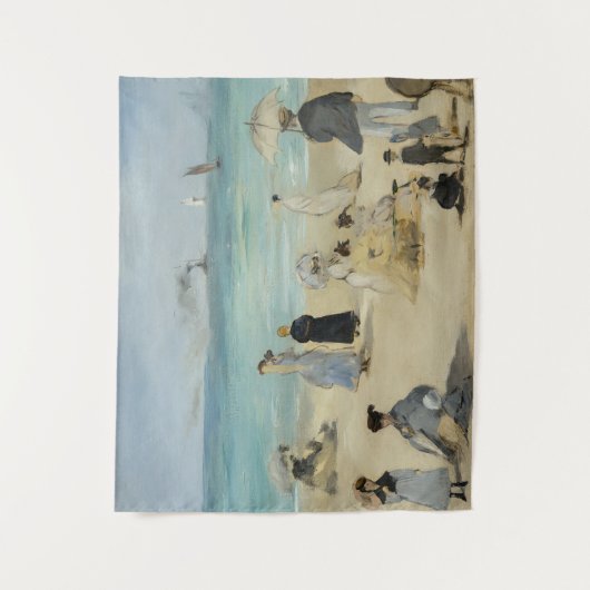 Edouard Manet - Op het strand, Boulogne-sur-Mer Wandkleed (Voorkant)