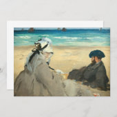 Edouard Manet - Op strand Kaart (Voorkant / Achterkant)