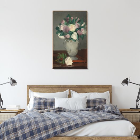 Edouard Manet Peonies Canvas Afdruk (Insitu (Slaapkamer))