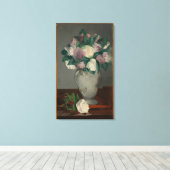  Edouard Manet Peonies Canvas Afdruk (Insitu (Houten vloer))
