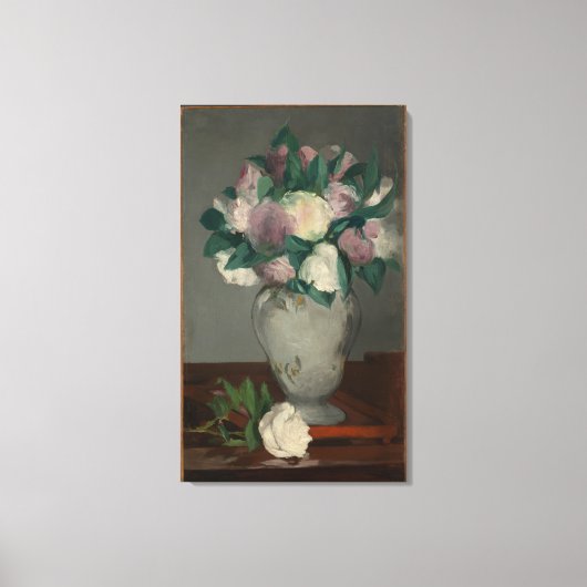  Edouard Manet Peonies Canvas Afdruk (Voorkant)