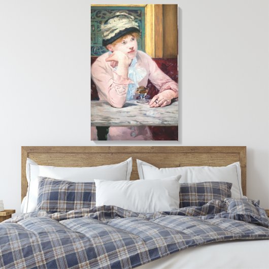 Edouard Manet - Plum Brandy Canvas Afdruk (Insitu (Slaapkamer))