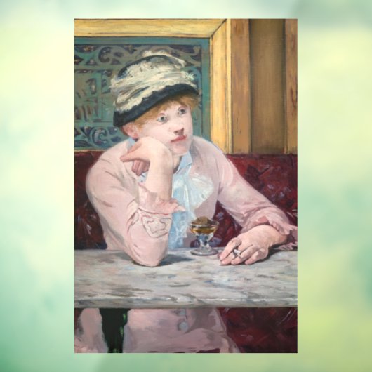 Edouard Manet - Plum Brandy Raamsticker (Vel 3)