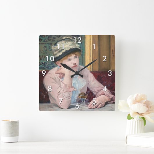 Edouard Manet - Plum Brandy Vierkante Klok (Huis)