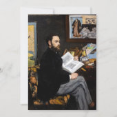 Edouard Manet - Portret van Emile Zola Bedankkaart (Voorkant)
